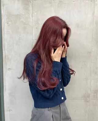 ロング カラー akari 🩵のヘアスタイル