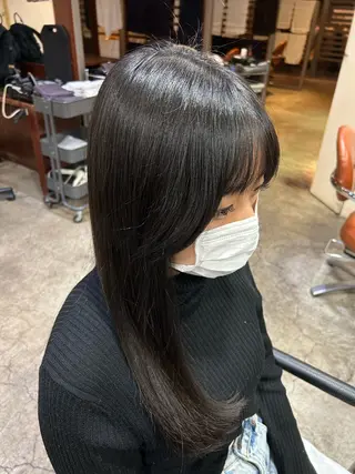 ロング 💜ひな💜縮毛矯正 /透明感/韓国ヘアのヘアスタイル