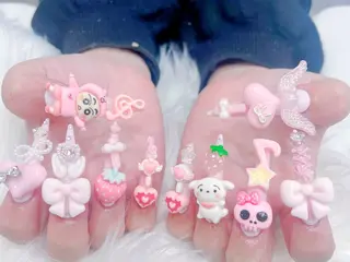 ネイル MoMoA Nail ネイル長さ出し専門店のネイルデザイン