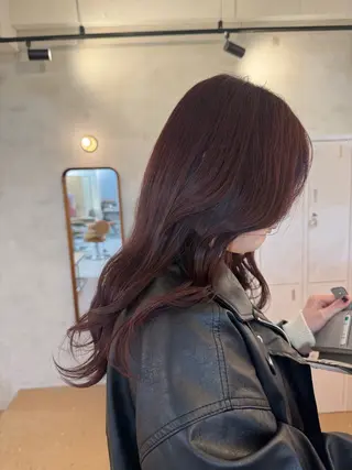 ミディアム カラー 🫧艶カラー/ダブル カラー♡/桜🌸のヘアスタイル