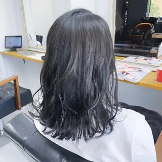 セミロング カラー 🥇近藤 恭輔🥇 Recharme新保のヘアスタイル