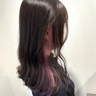 セミロング カラー shiho .のヘアスタイル
