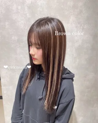 カラー 💗ROSEL／ KUREA💗のヘアスタイル