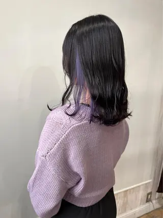 カラー white.梅田 デザインカラー🦄のヘアスタイル