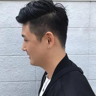 ショート カラー パーマ メンズ ニュアンスパーマ/ レイヤー/茶屋町のヘアスタイル