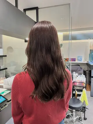 ロング カラー ブリーチなし ダブルカラー/ゆなのヘアスタイル