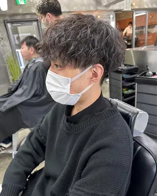 パーマ メンズ 畑中 希望のヘアスタイル