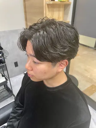 ショート パーマ メンズ 🌻メンズカット 落合諒🌻のヘアスタイル