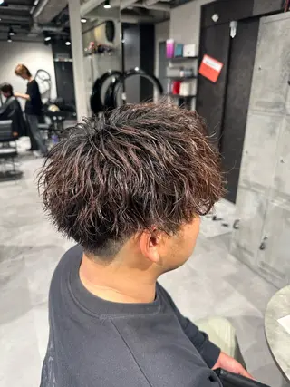 ショート パーマ ヘアアレンジ メンズ メンズヘア静岡 ✂︎Ryuheiのヘアスタイル