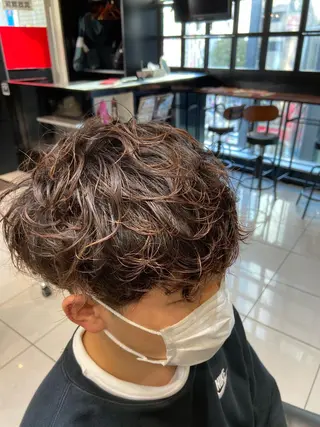 ショート パーマ メンズ メンズ特化🔥 アサオカカズキのヘアスタイル