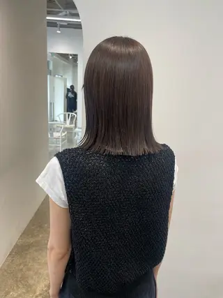 ミディアム カラー 𝘚𝘶𝘻𝘶 𓂃𓈒𓏸のヘアスタイル