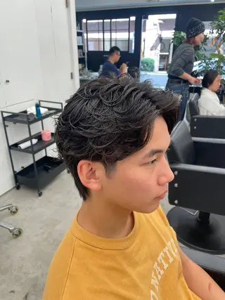 パーマ メンズ 川上拓真 ✂︎学芸大学のヘアスタイル
