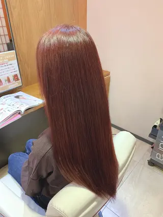 ロング カラー 韓国風🇰🇷うる艶 レイヤー/海青🫧のヘアスタイル