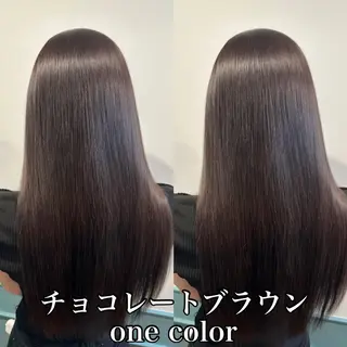 ロング カラー 四日市/縮毛矯正/ ダメージレスカラーのヘアスタイル