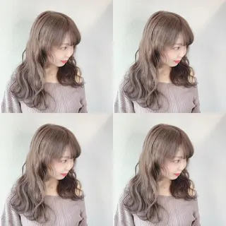 セミロング カラー 似合わせ/ブリーチ カラー.岡田友仁のヘアスタイル