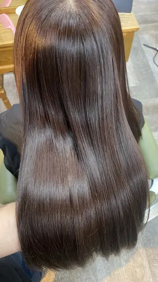ロング カラー 飯田 雷晟のヘアスタイル