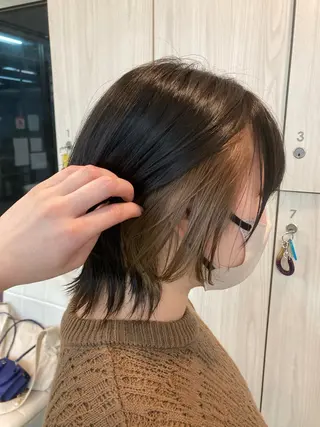 ミディアム カラー 🫧ダメージレス🫧 松下のヘアスタイル