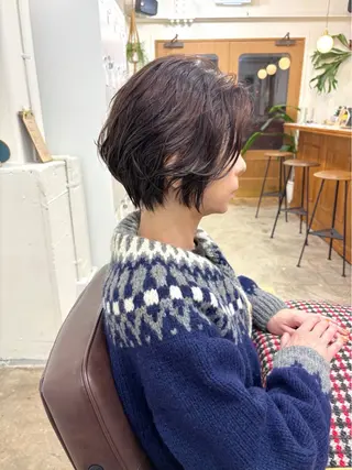ショート カラー パーマ ayano🫧 《CIEN》のヘアスタイル