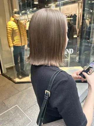 ミディアム カラー 髪質改善will hairdesignのヘアスタイル