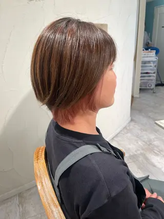 ショート カラー 魔法のシャンプーで 艶髪に✳︎/カラーのヘアスタイル