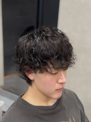 ミディアム パーマ メンズ 🔮メンズ縮毛矯正 メンズパーマ💎竹永のヘアスタイル