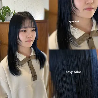 ロング カラー 🌟デザインカラー 🌟コノミ🌟のヘアスタイル