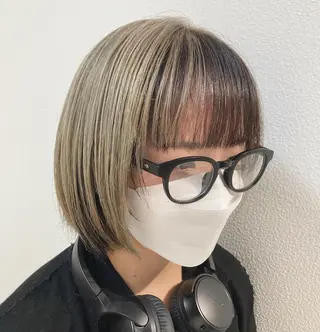 ショート カラー スキバサミを使わない カット🌼唯🌼のヘアスタイル