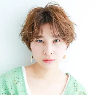 ショート メンズパーマ 国安晃平のヘアスタイル