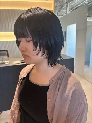 ショート カラー パーマ ヘアアレンジ 押切 響　のヘアスタイル