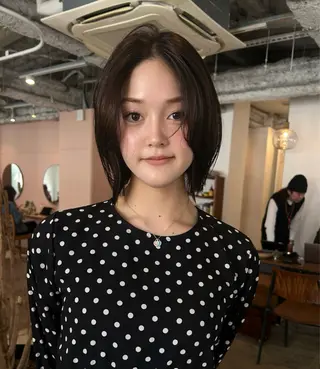 セミロング カラー ヘアアレンジ 🎀suzuna 透明感colorのヘアスタイル