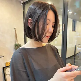 ショート 似合わせボブカット/ 髪質改善/細川実知香のヘアスタイル