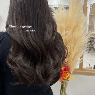 ロング カラー 柔らかオリーブ🌿 HIMARI🌻のヘアスタイル