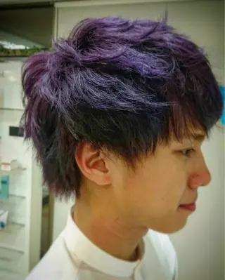 カラー 平本 雄馬のヘアスタイル