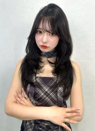 セミロング カラー 渋谷韓国レイヤー /SAYAKA🩶ᩚのヘアスタイル