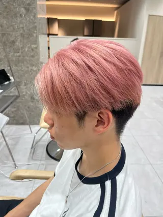 カラー メンズ Ken 縮毛矯正/韓国風ヘアのヘアスタイル