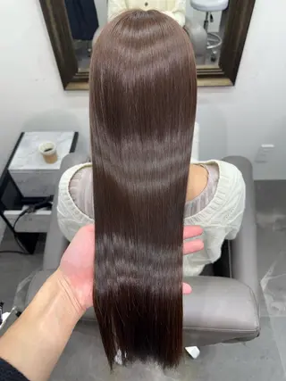 ロング ✨髪質改善美髪×🩵 艶透明感カラータイガのヘアスタイル