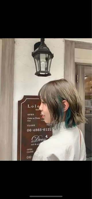 ショート カラー パーマ ヘアアレンジ 韓国♡ハイライト ♡YURIのヘアスタイル