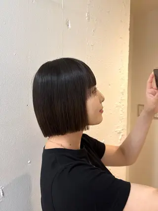 ショート 艶カラー/縮毛矯正/ アレンジ/akaneのヘアスタイル