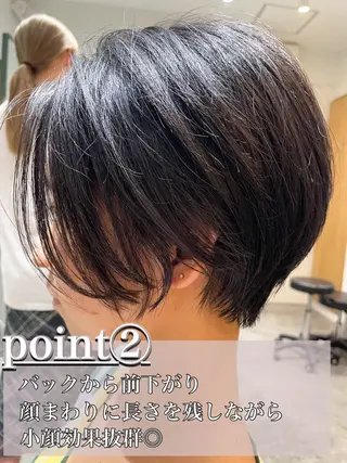 ショート くびれミディアム/似 合わせ/鎌倉/edAのヘアスタイル