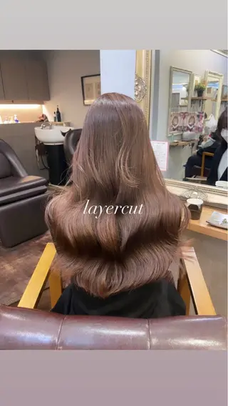 ロング カラー ヘアアレンジ SALOWIN 新宿三丁目EAST所属・レイヤーカット layercut✂️のヘアスタイル