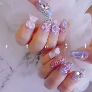 ネイル 梅田🦄中崎町🩵 u n o 0 1のネイルデザイン