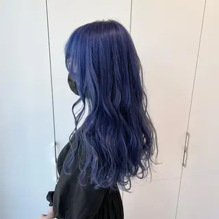 セミロング カラー 🤍💕ブリーチカラ ーAyaka💕🤍のヘアスタイル