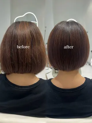 ショート 𝑹𝒊𝒉𝒐🎀 名駅/大人韓国ヘアのヘアスタイル