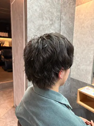 パーマ メンズ 島田 叶夢のヘアスタイル