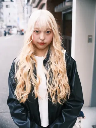 ロング カラー ヘアアレンジ T.a.g中崎町所属・個性爆弾💣 ダブルカラー/ゆかのヘアスタイル
