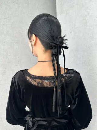 ヘアアレンジ v-lab studio所属・韓国レイヤーカット/ 艶カラー/ noaのヘアスタイル