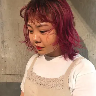 ミディアム レイヤー/ブリーチ HIKARU ♡のヘアスタイル