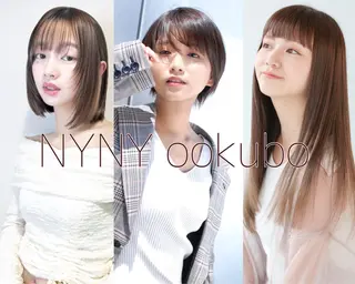 ミディアム カラー ブリーチ/髪質改善 NYNY大久保のヘアスタイル