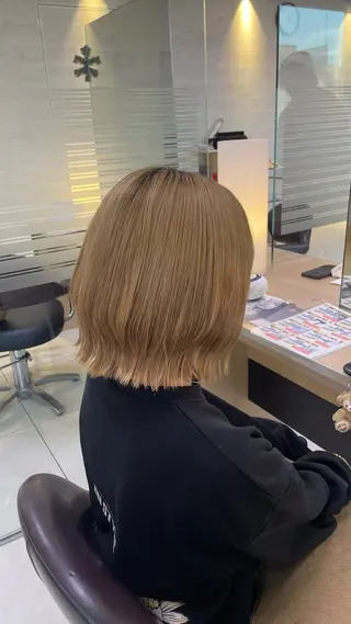 ミディアム ICHINA🦋寒色 /青髪/艶髪/大船のヘアスタイル