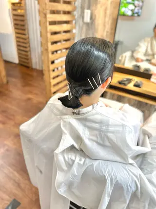 セミロング ヘアアレンジ Luzir⭐︎ GEN⭐︎のヘアスタイル